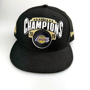 Lakers NBA Champions 2020 Hat New Era Snap Back Black